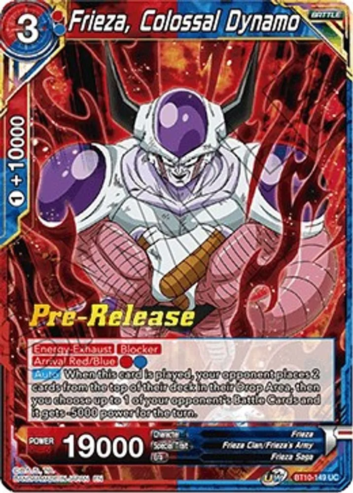 Frieza, Colossal Dynamo (Pre-Release)