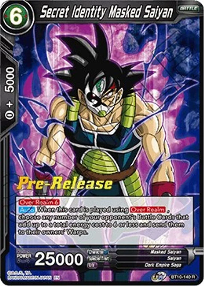 Secret Identity Masked Saiyan (Pre-Release)