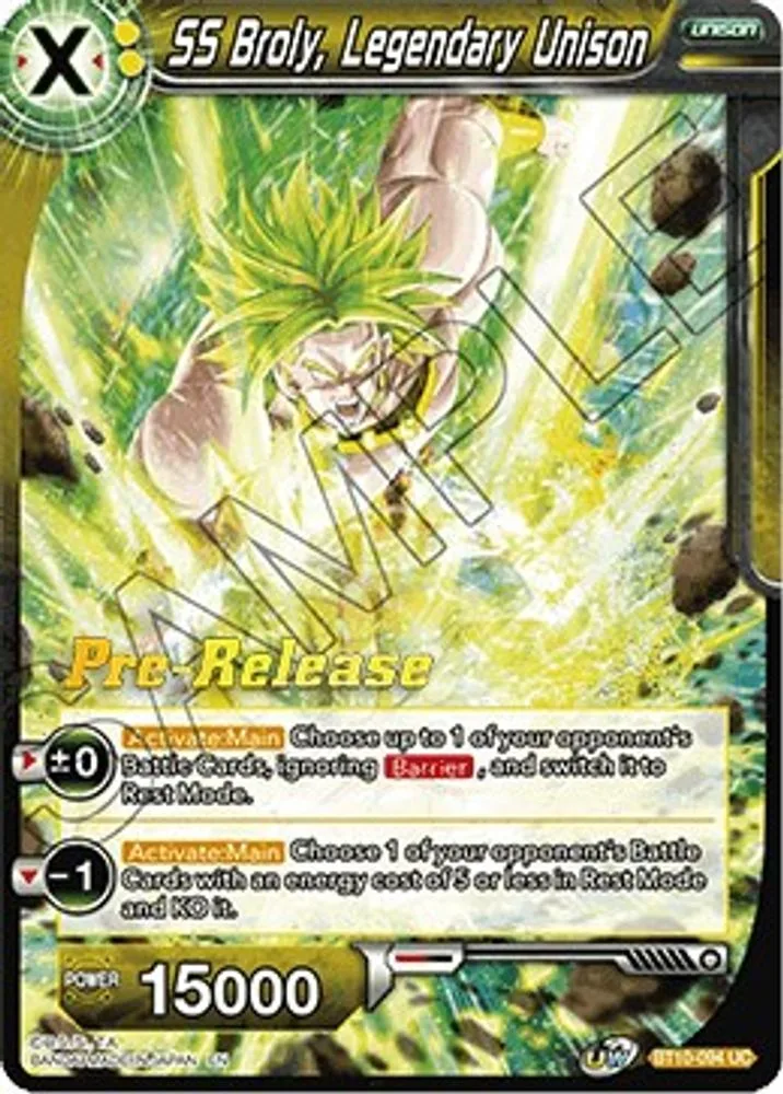 SS Broly, Legendary Unison (Pre-Release)