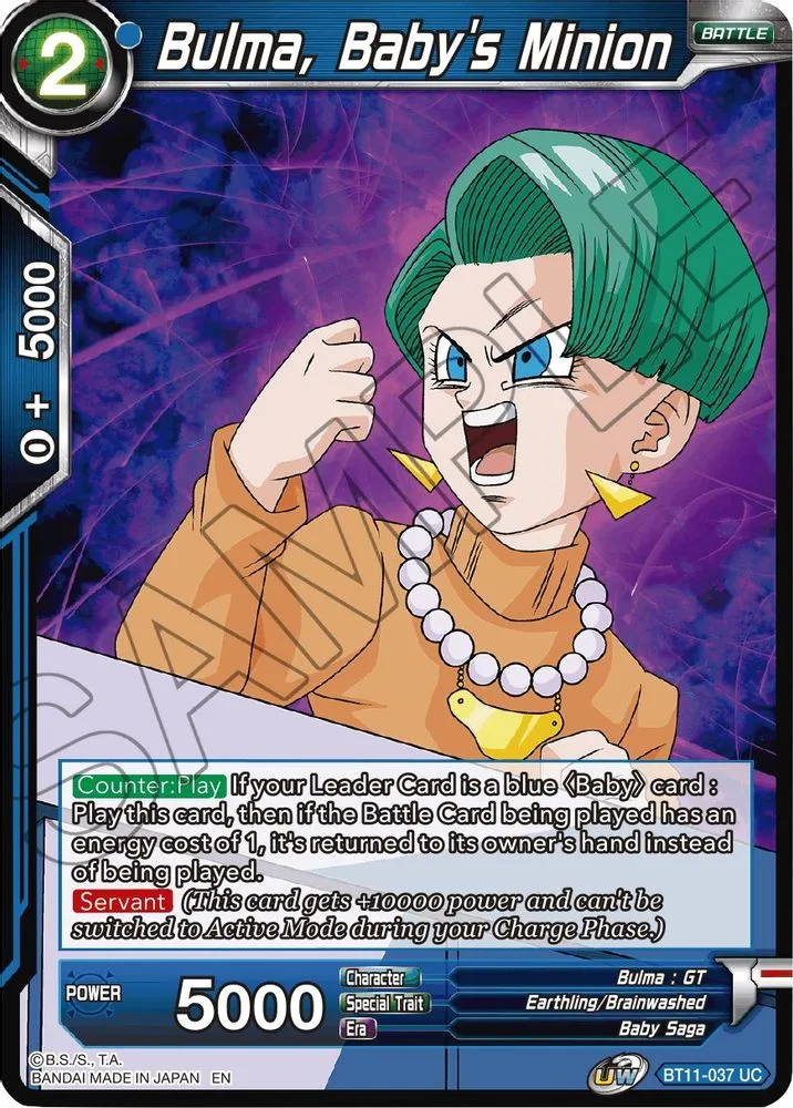 Bulma, Baby's Minion