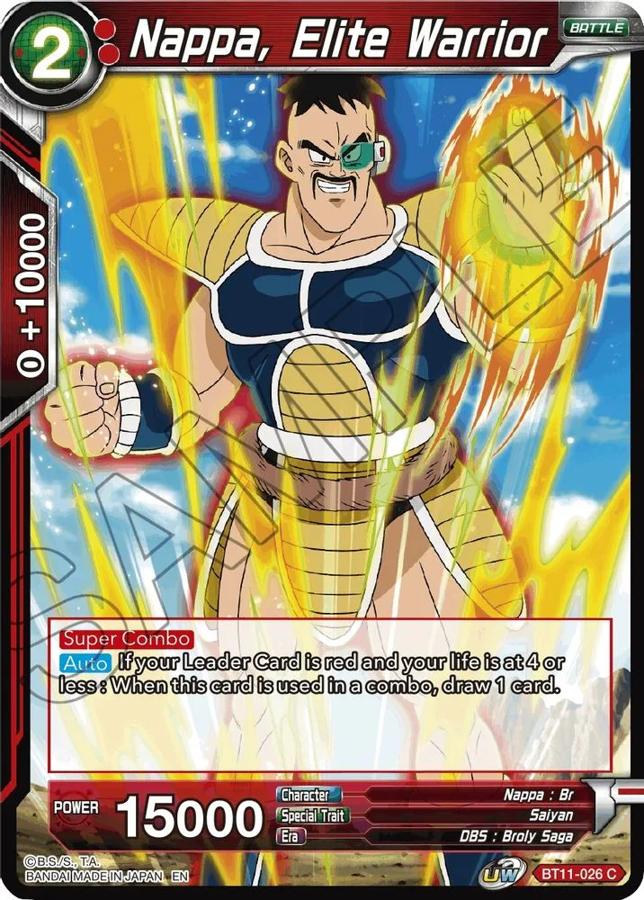 Nappa, Elite Warrior