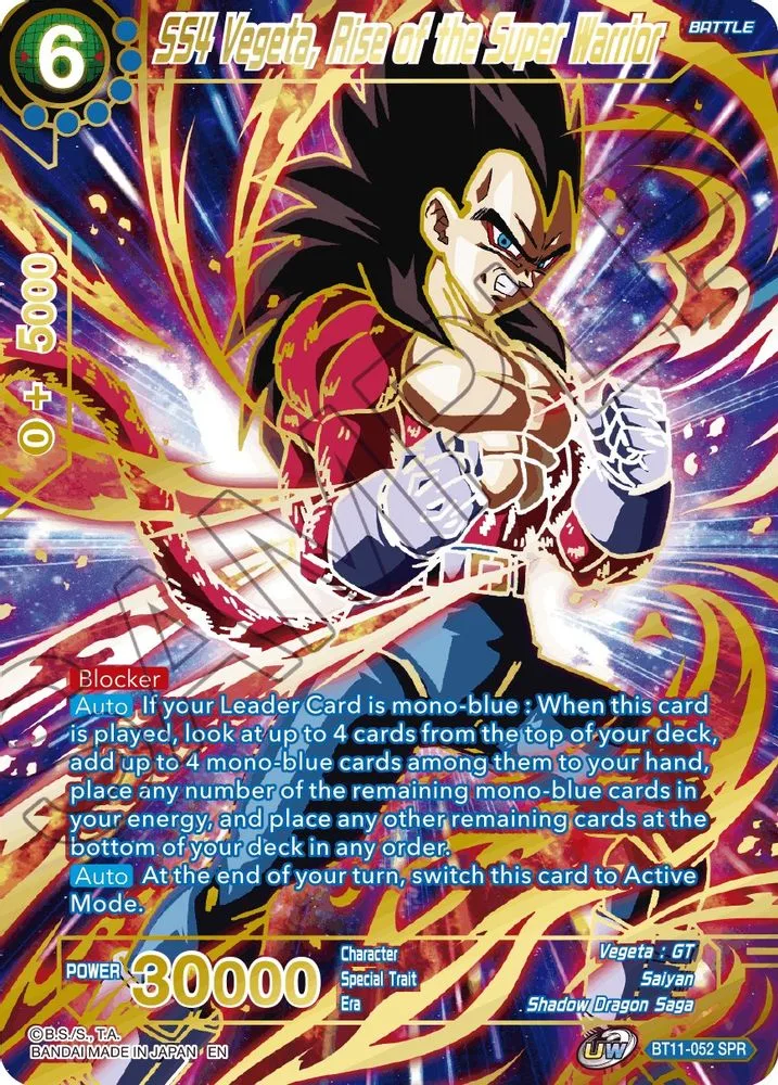 SS4 Vegeta, Rise of the Super Warrior (SPR)