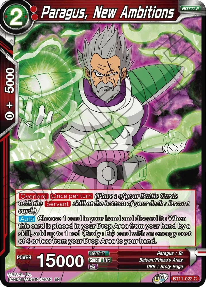 Paragus, New Ambitions