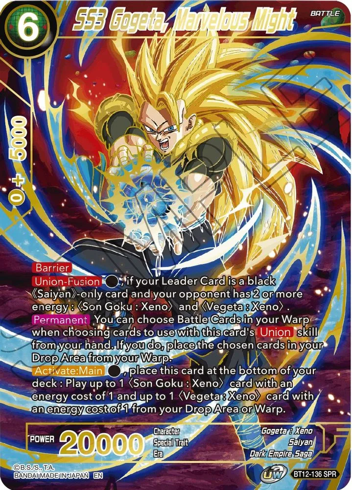 SS3 Gogeta, Marvelous Might (SPR)