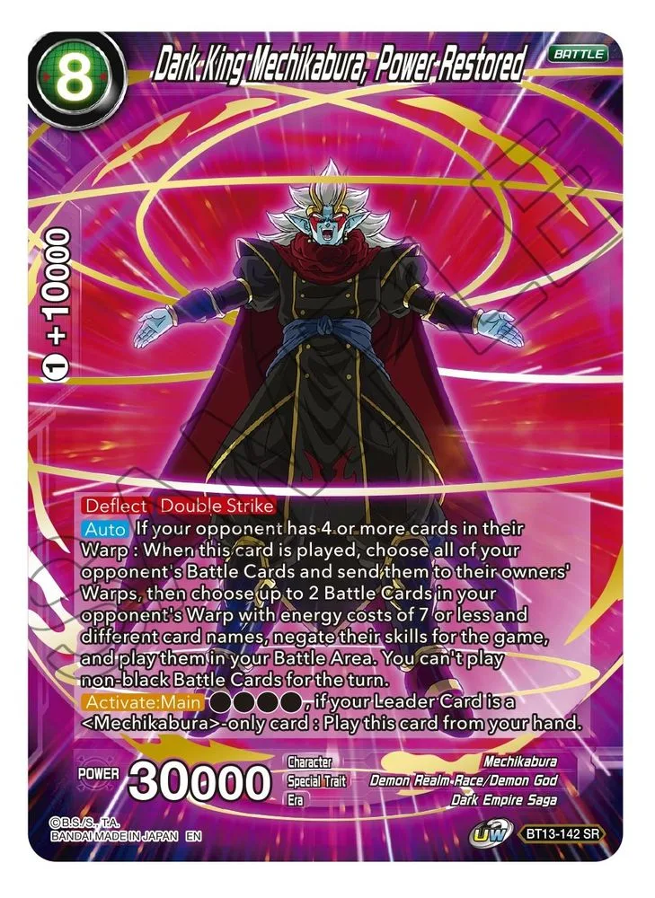 Dark King Mechikabura, Power Restored