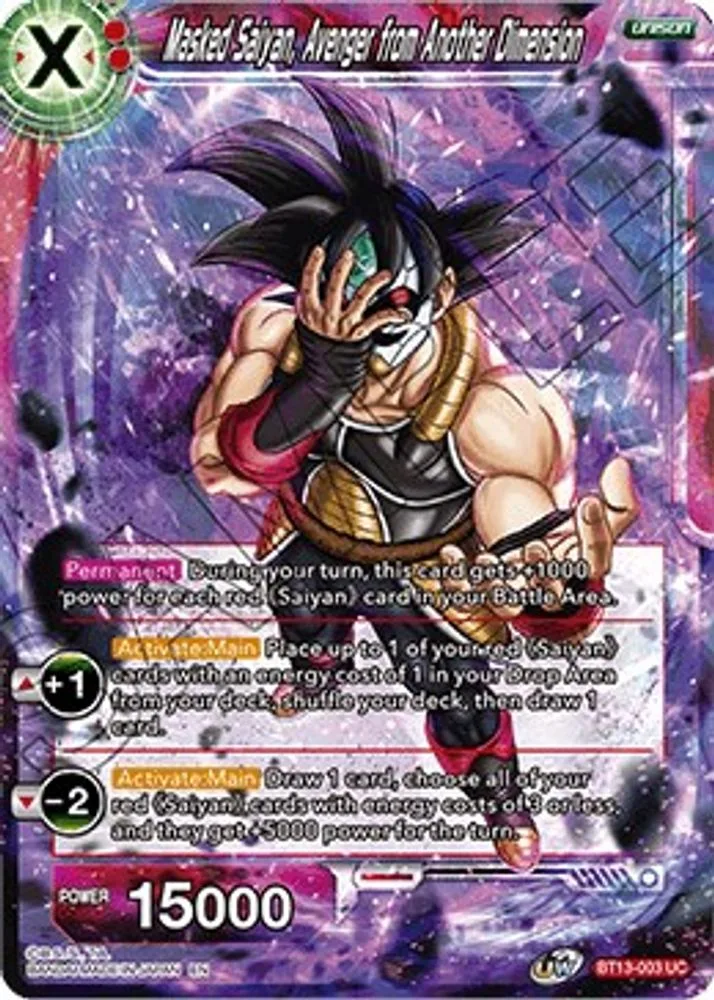 Masked Saiyan, Avenger from Another Dimension