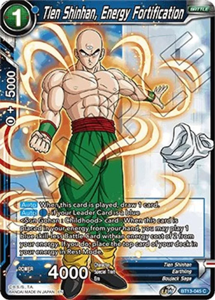Tien Shinhan, Energy Fortification