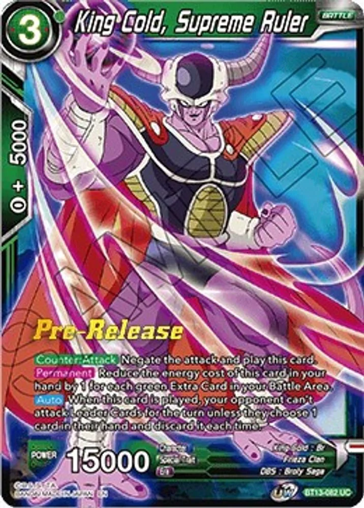 King Cold, Supreme Ruler (Pre-Release)
