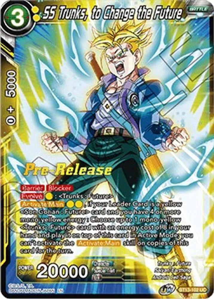 SS Trunks, to Change the Future (Pre-Release)