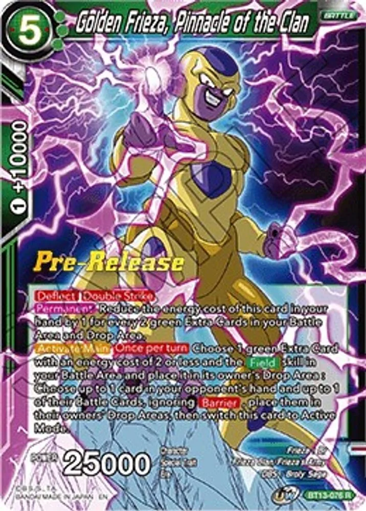 Golden Frieza, Pinnacle of the Clan (Pre-Release)