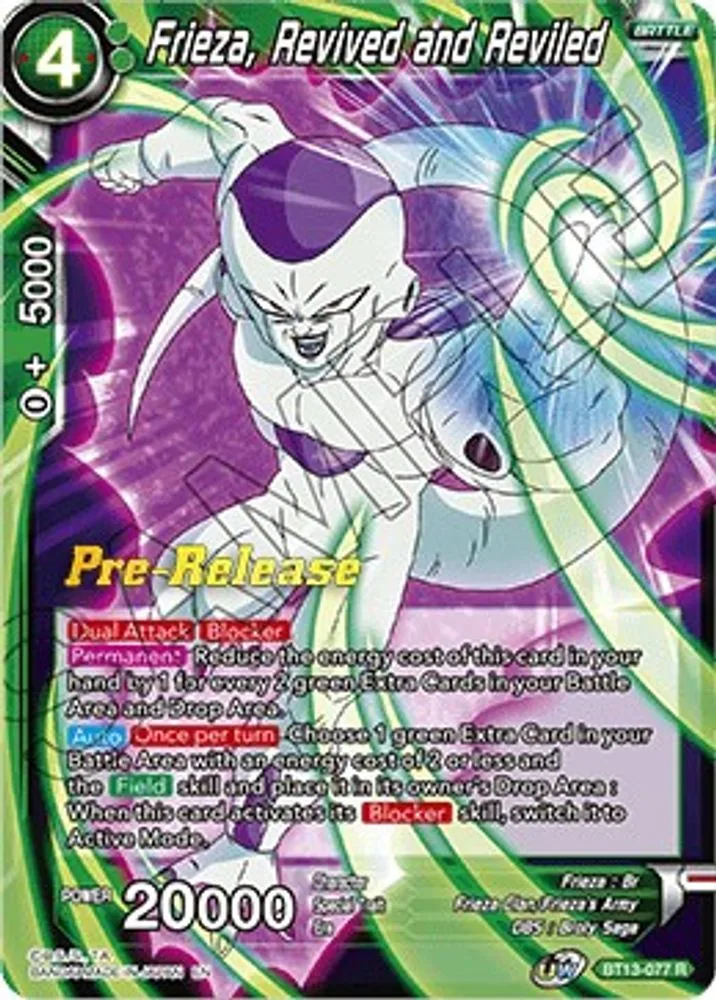 Frieza, Revived and Reviled (Pre-Release)