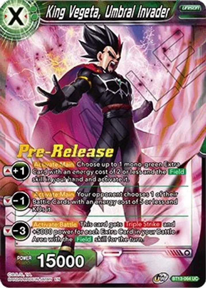 King Vegeta, Umbral Invader (Pre-Release)