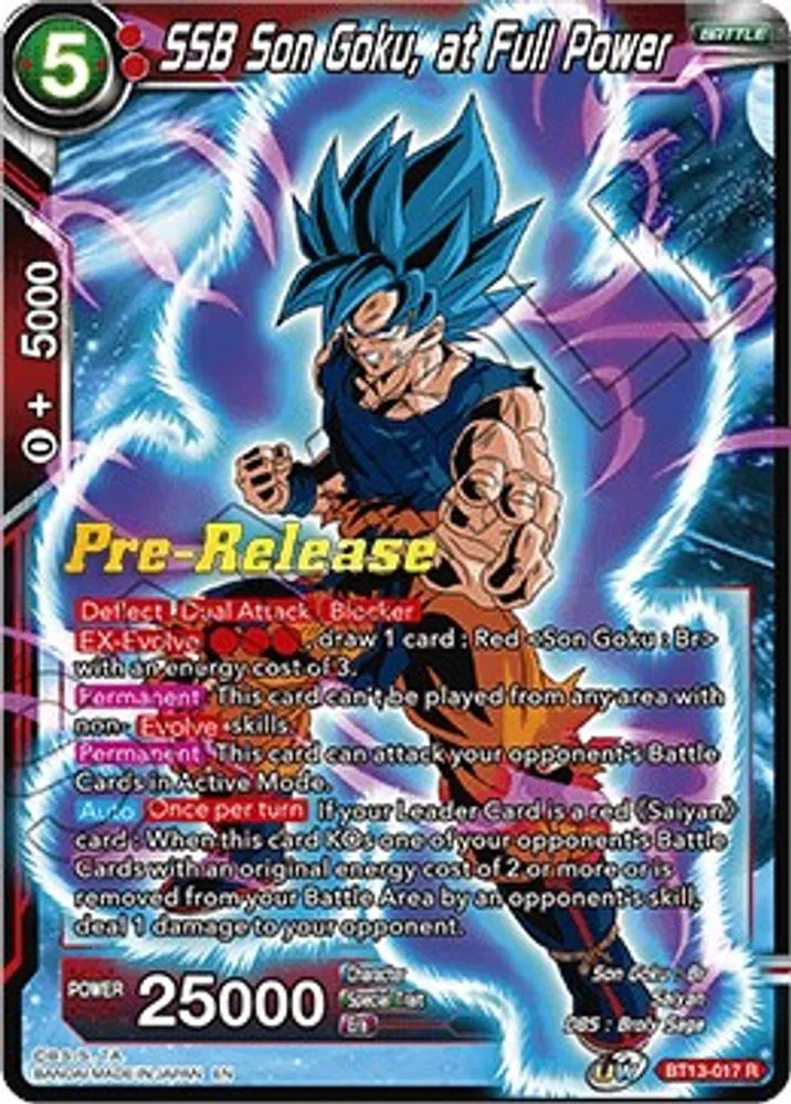 SSB Son Goku, at Full Power (Pre-Release)