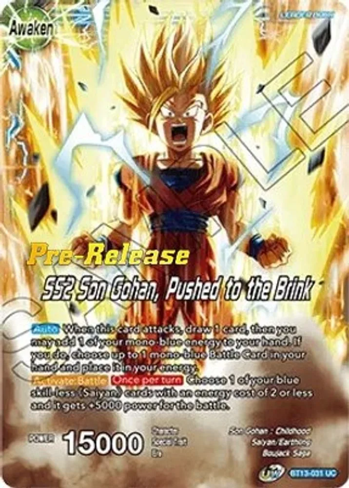 Son Gohan // SS2 Son Gohan, Pushed to the Brink (Pre-Release)