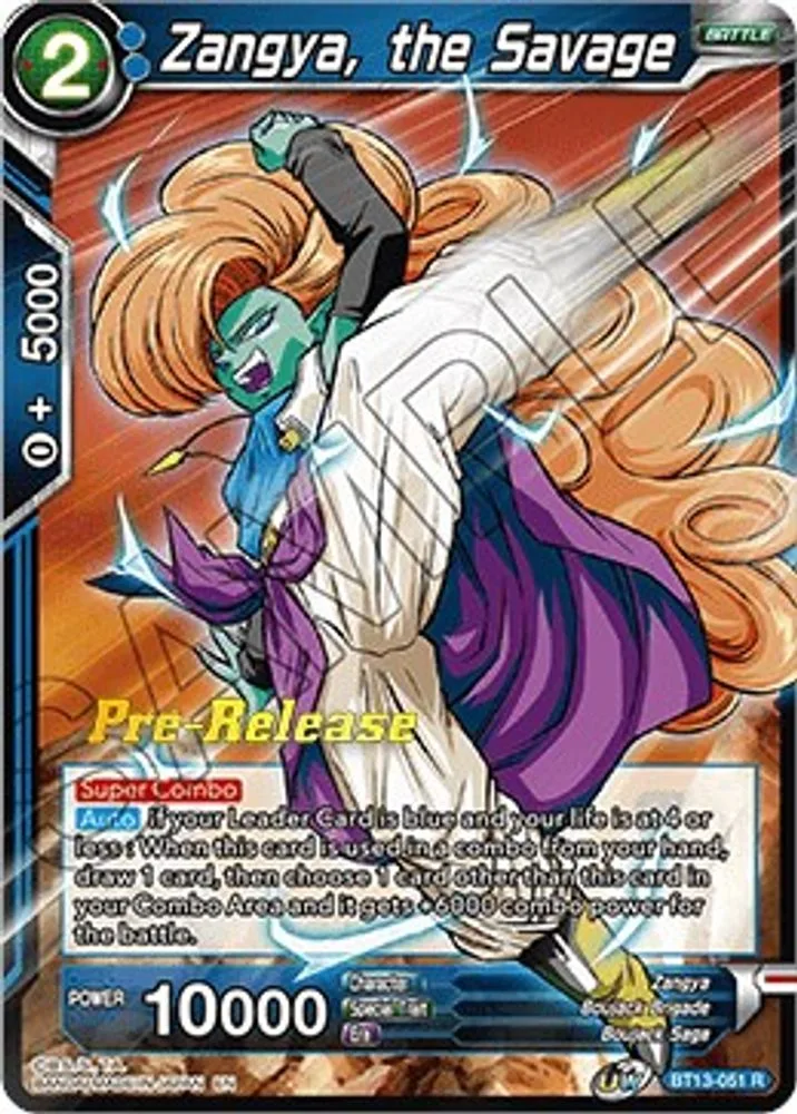 Zangya, the Savage (Pre-Release)
