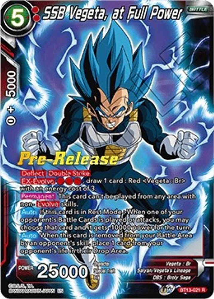 SSB Vegeta, at Full Power (Pre-Release)
