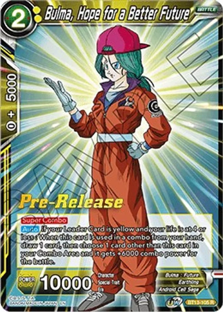 Bulma, Hope for a Better Future (Pre-Release)