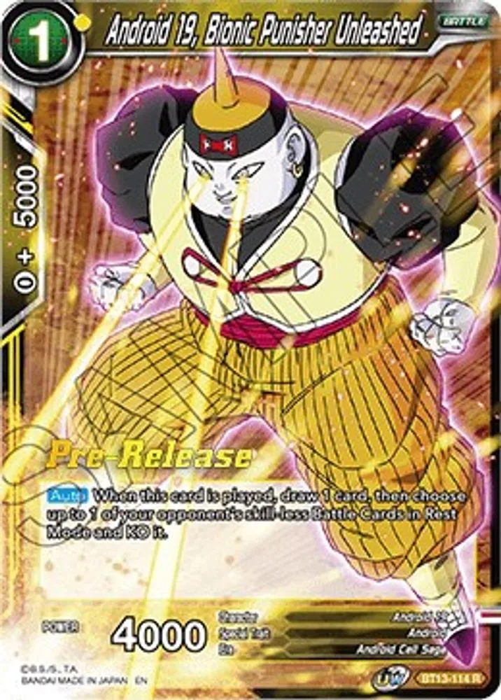 Android 19, Bionic Punisher Unleashed (Pre-Release)