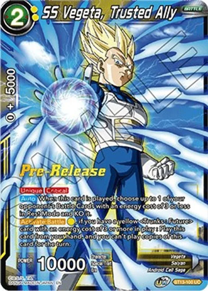 SS Vegeta, Trusted Ally (Pre-Release)