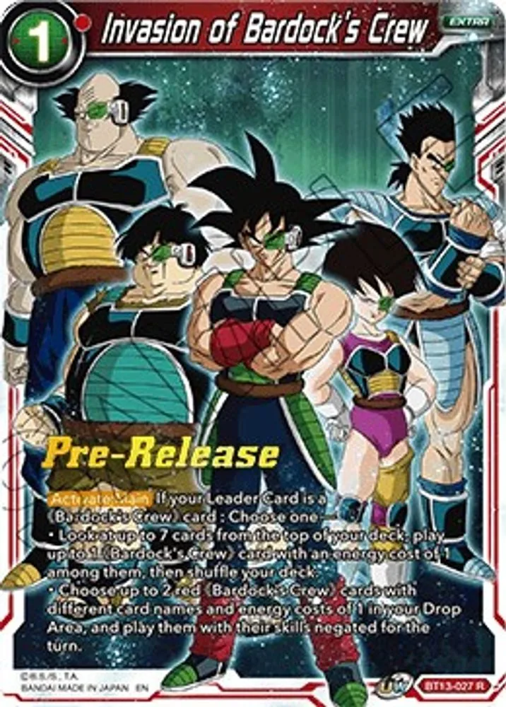 Invasion of Bardock's Crew (Pre-Release)