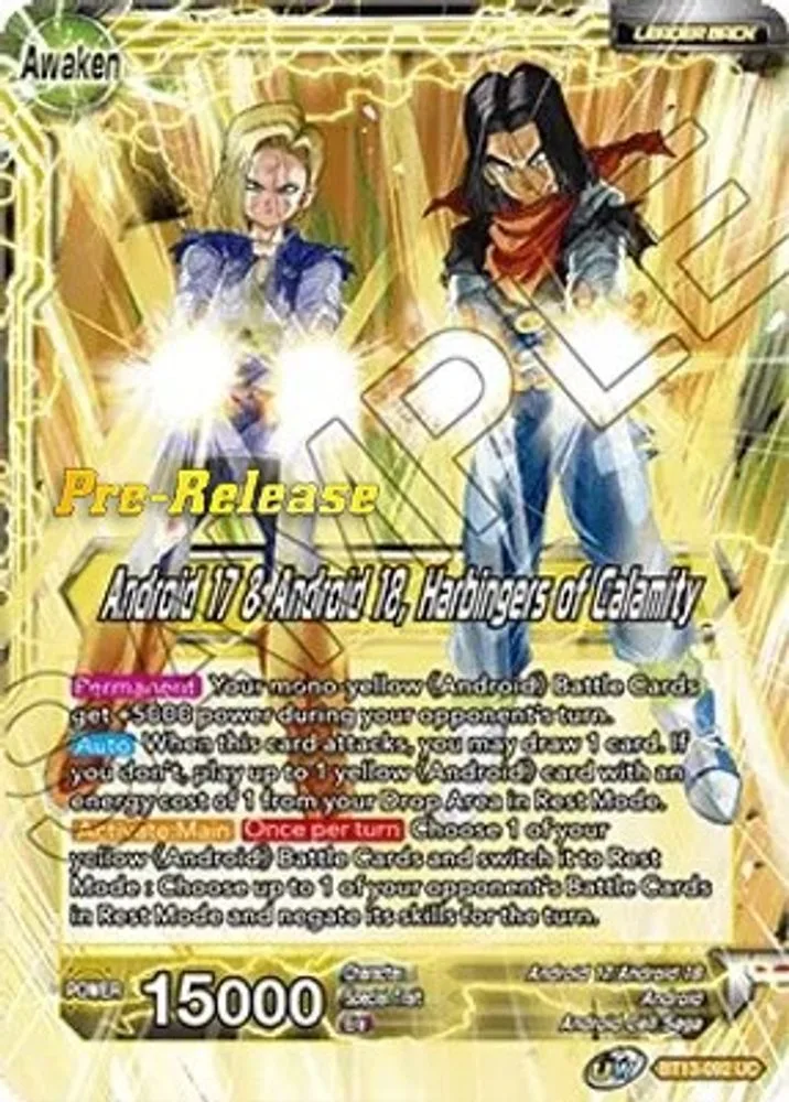 Android 17 & Android 18 // Android 17 & Android 18, Harbingers of Calamity (Pre-Release)