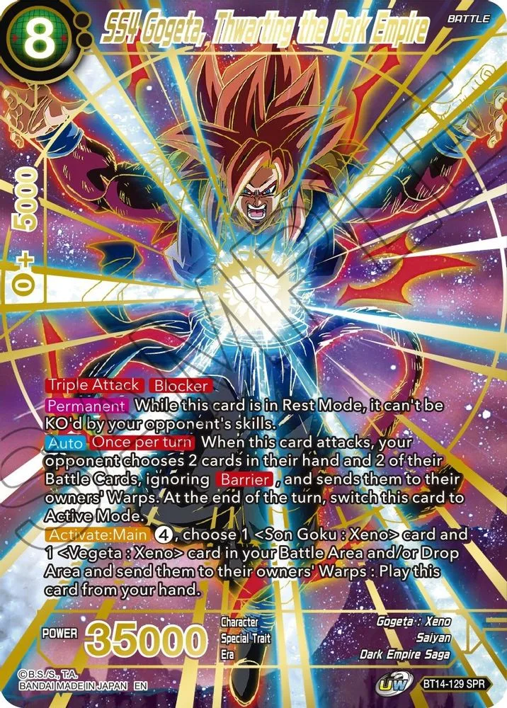 SS4 Gogeta, Thwarting the Dark Empire (SPR)