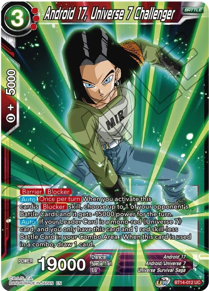 Android 17, Universe 7 Challenger