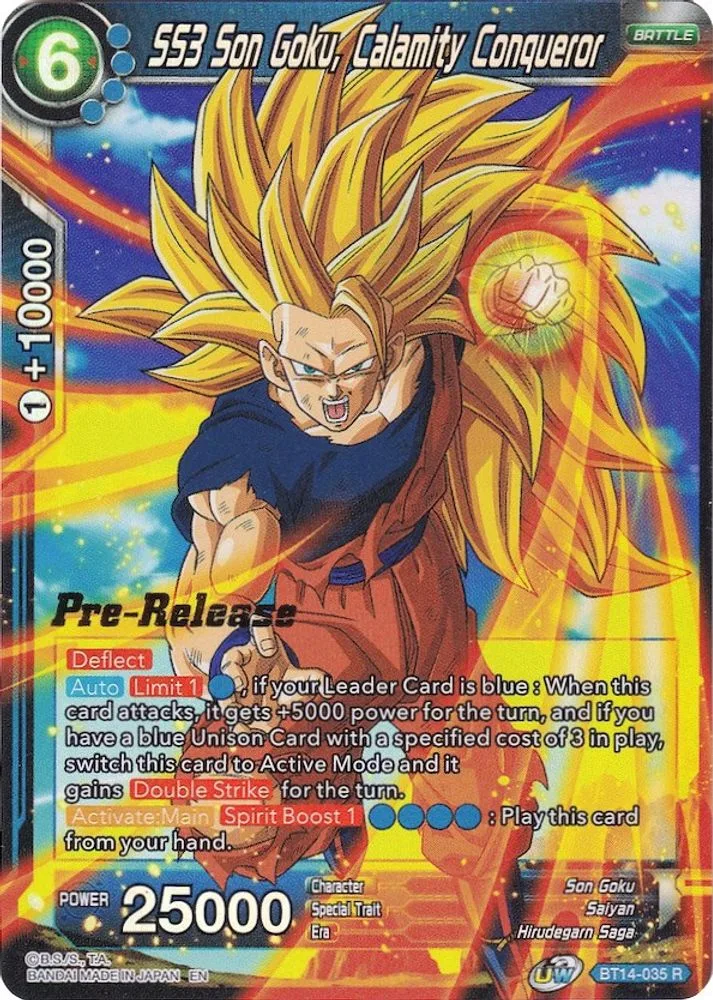 SS3 Son Goku, Calamity Conqueror (Pre-Release)