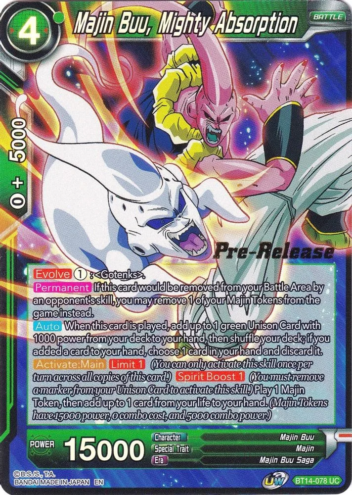 Majin Buu, Mighty Absorption (Pre-Release)
