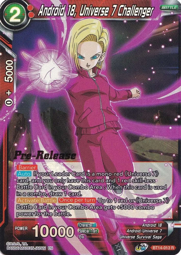 Android 18, Universe 7 Challenger (Pre-Release)