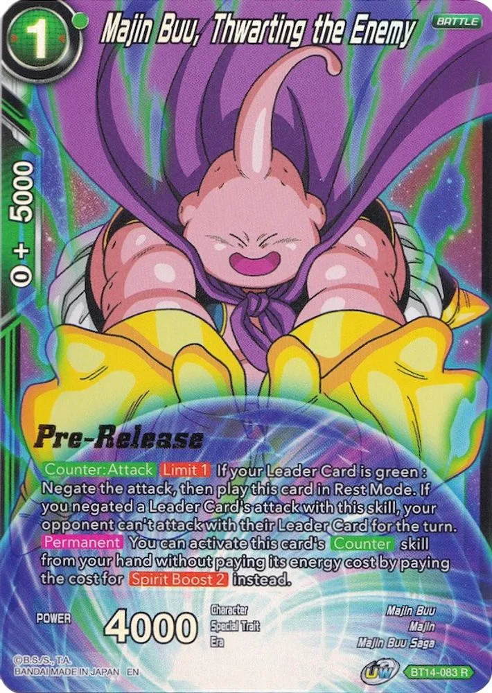Majin Buu, Thwarting the Enemy (Pre-Release)
