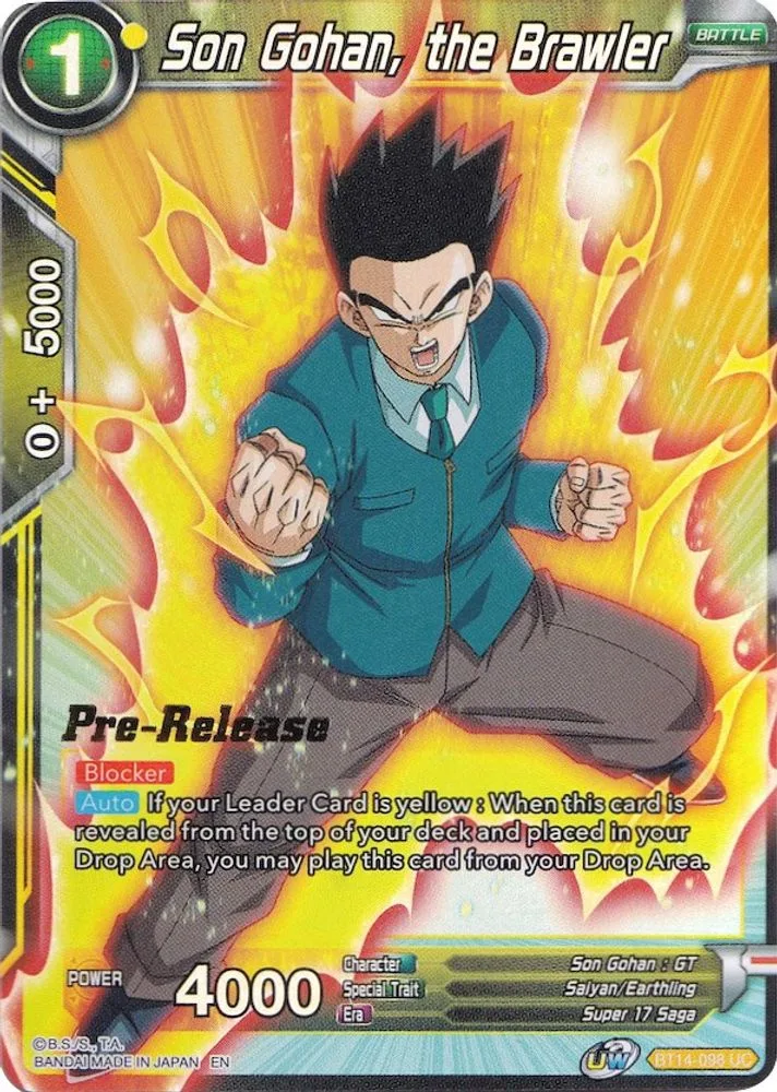 Son Gohan, the Brawler (Pre-Release)