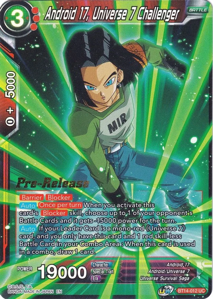 Android 17, Universe 7 Challenger (Pre-Release)