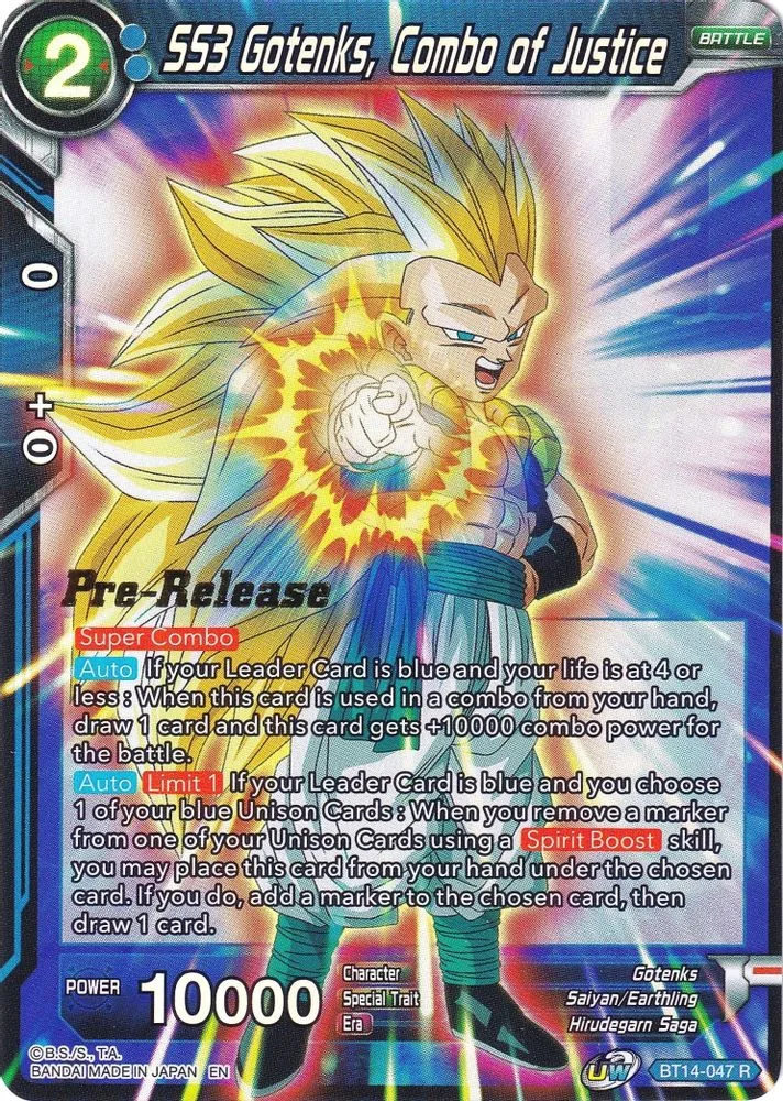 SS3 Gotenks, Combo of Justice (Pre-Release)