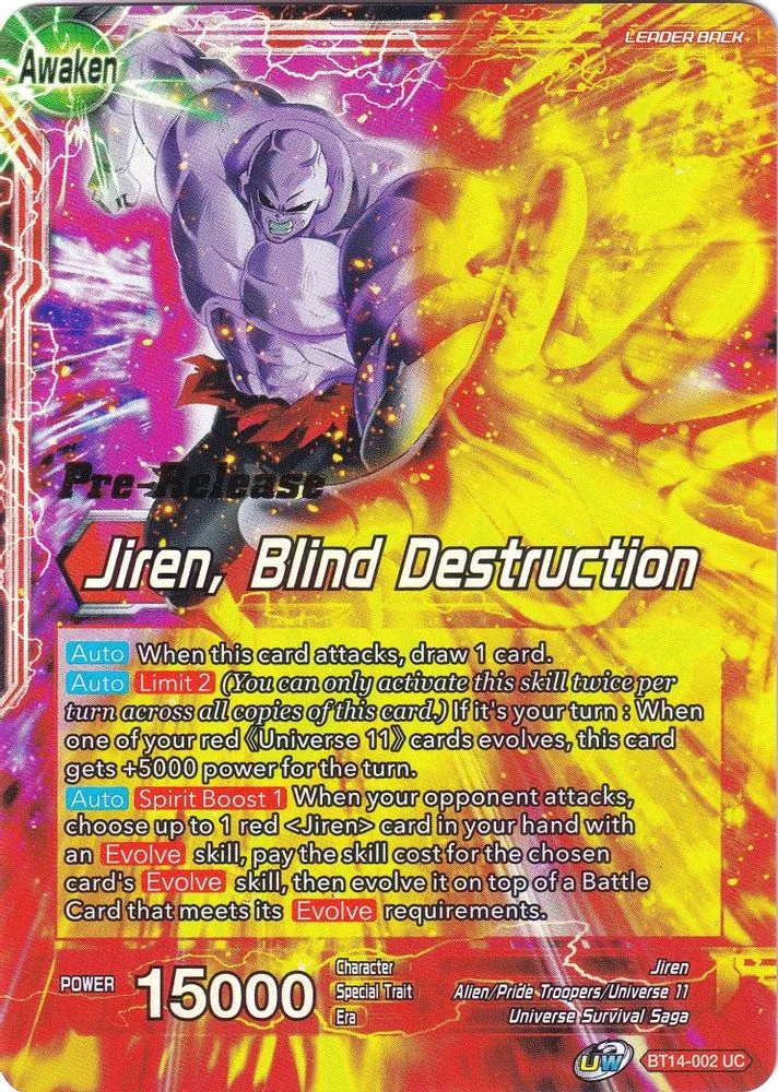 Jiren // Jiren, Blind Destruction (Pre-Release)