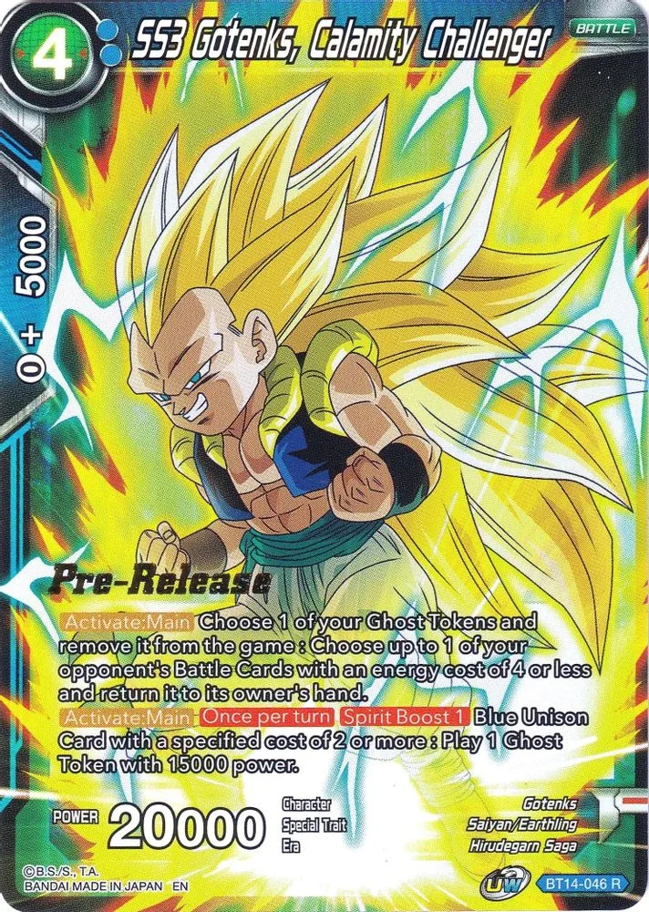 SS3 Gotenks, Calamity Challenger (Pre-Release)