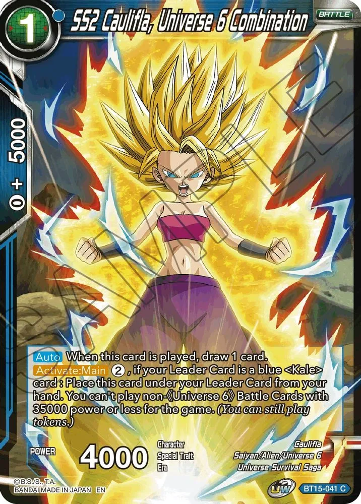 SS2 Caulifla, Universe 6 Combination
