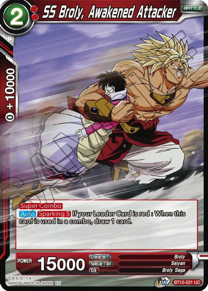 SS Broly, Awakened Attacker