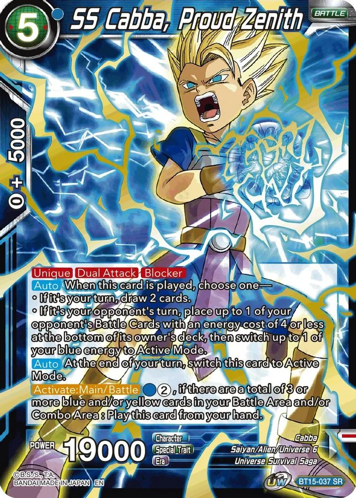 SS Cabba, Proud Zenith