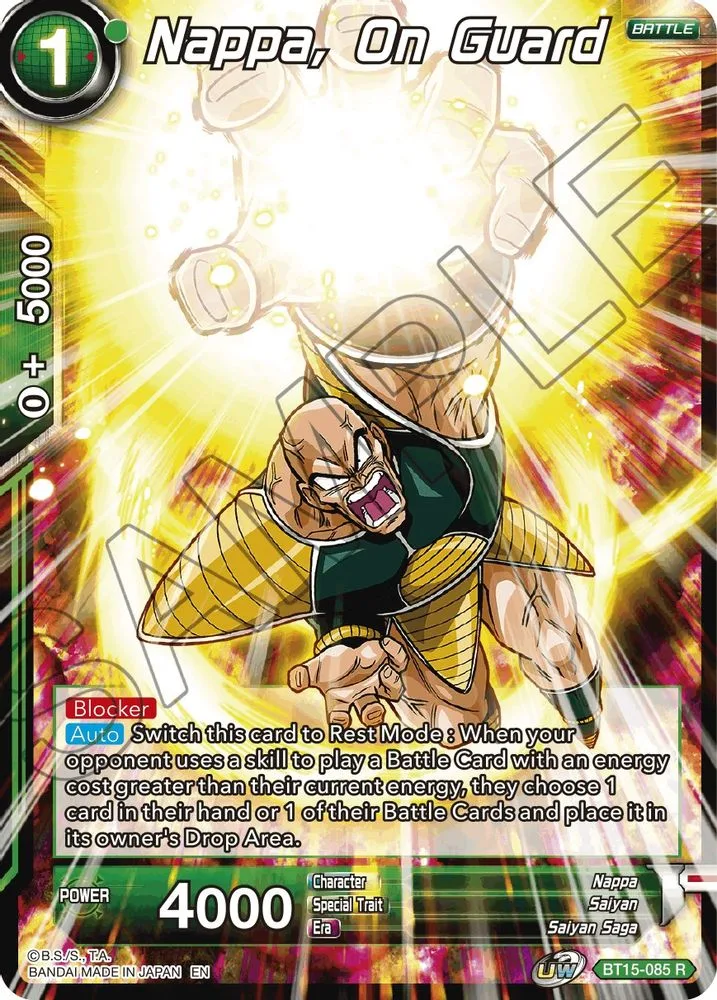 Nappa, on Guard