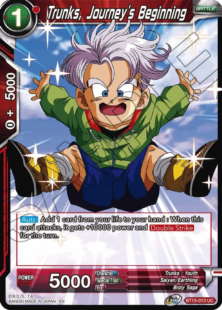 Trunks, Journey's Beginning