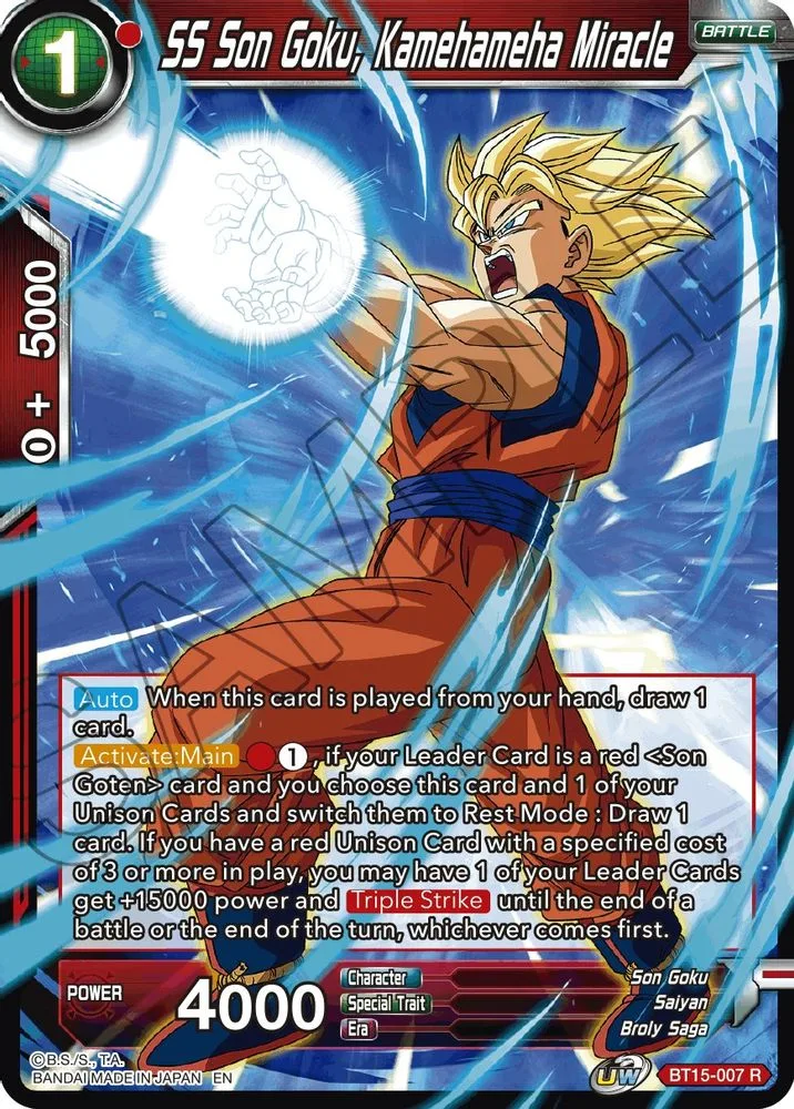 SS Son Goku, Kamehameha Miracle