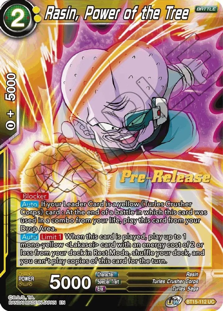 Rasin, Power of the Tree (Pre-Release)