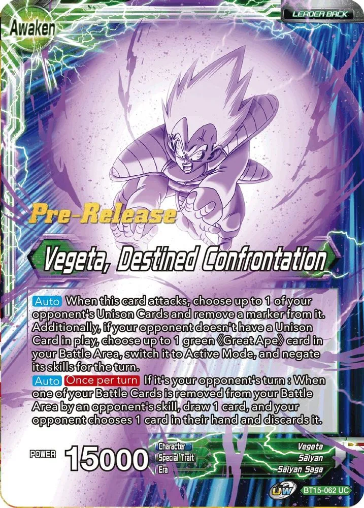 Vegeta // Vegeta, Destined Confrontation (Pre-Release)