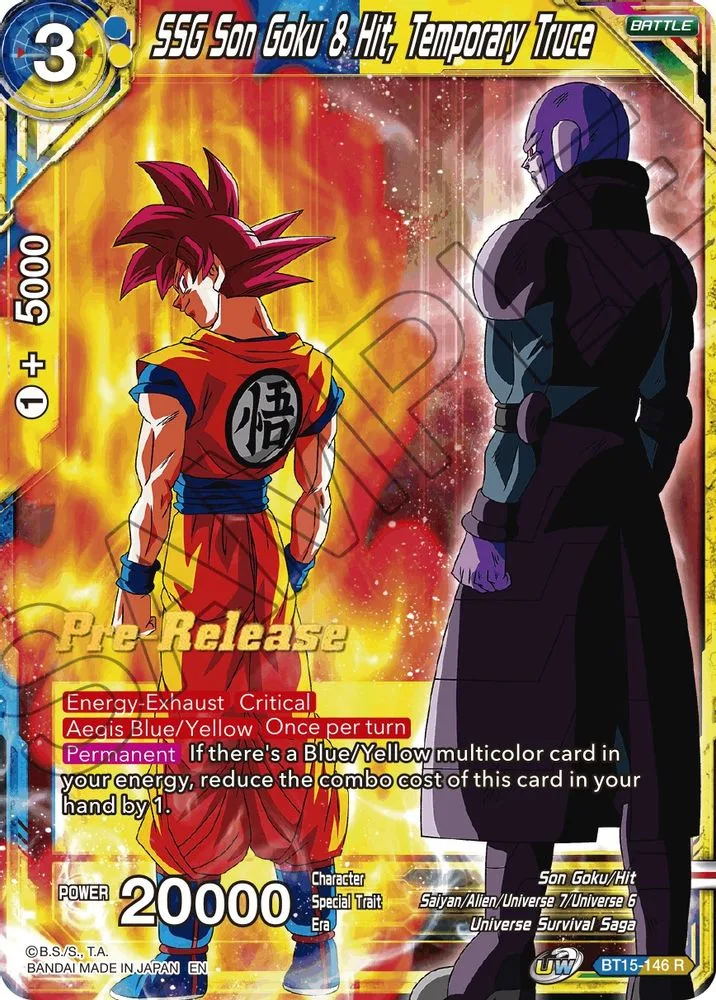 SSG Son Goku & Hit, Temporary Truce (Pre-Release)