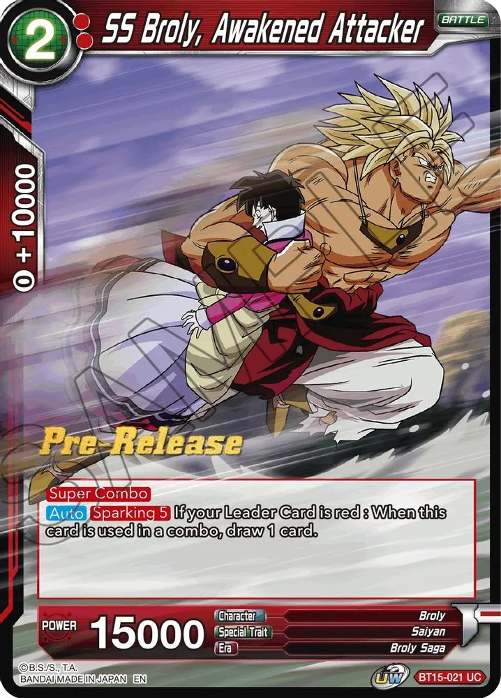 SS Broly, Awakened Attacker (Pre-Release)