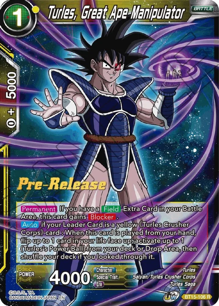 Turles, Great Ape Manipulator (Pre-Release)
