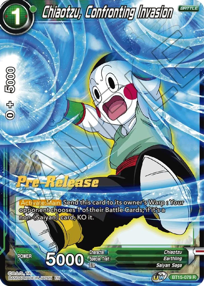 Chiaotzu, Confronting Invasion (Pre-Release)