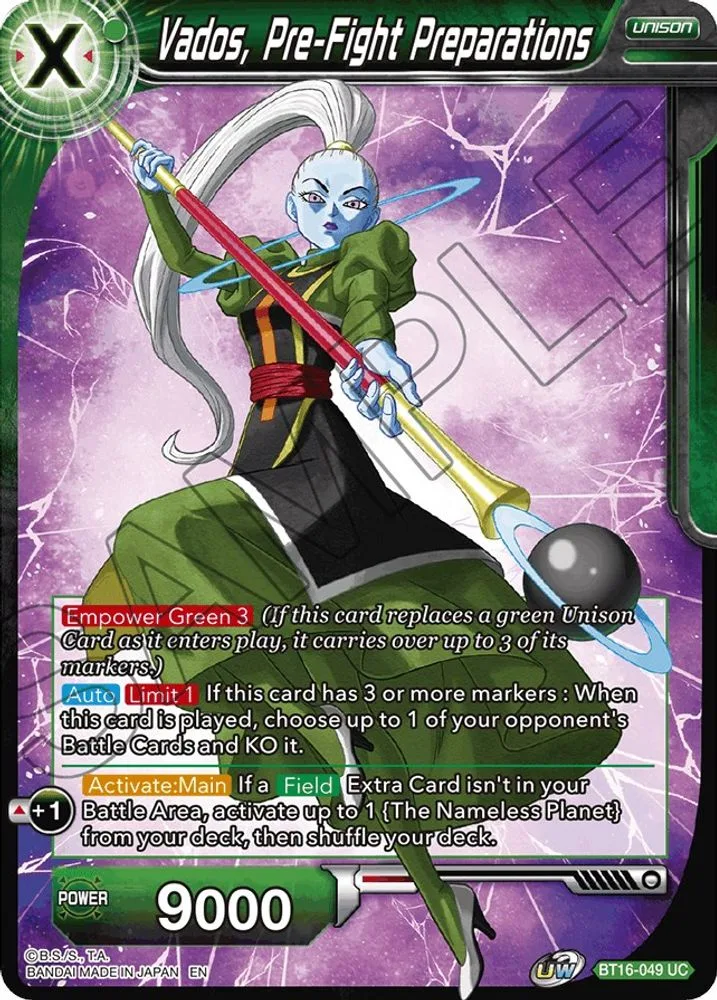 Vados, Pre-Fight Preparations