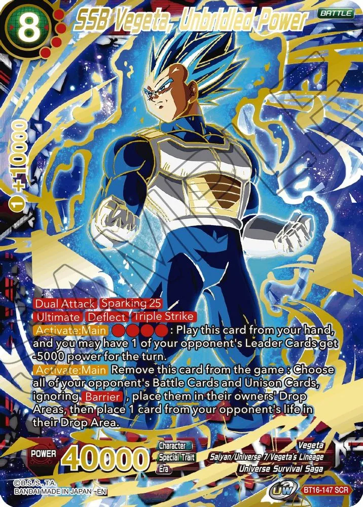 SSB Vegeta, Unbridled Power